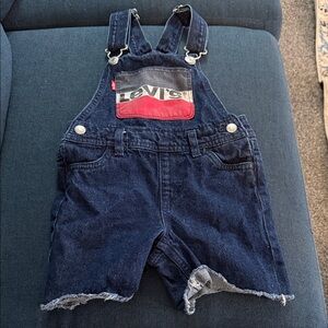 Little girls denim romper